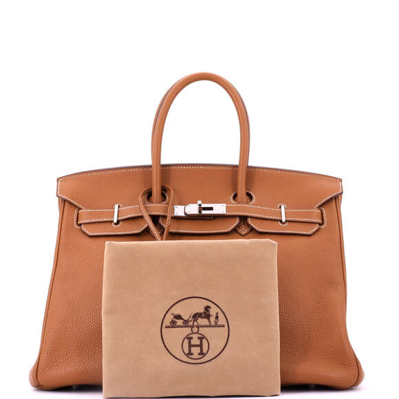 Hermes Birkin 35 Brown Togo with Palladium Hardware - Picture 2 of 8